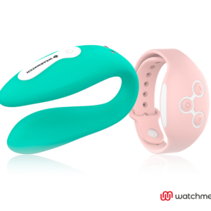 WEARWATCH - VIBRADOR DE TECNOLOGIA DUAL WATCHME ÁGUA DO MAR / ROSA - Image 3